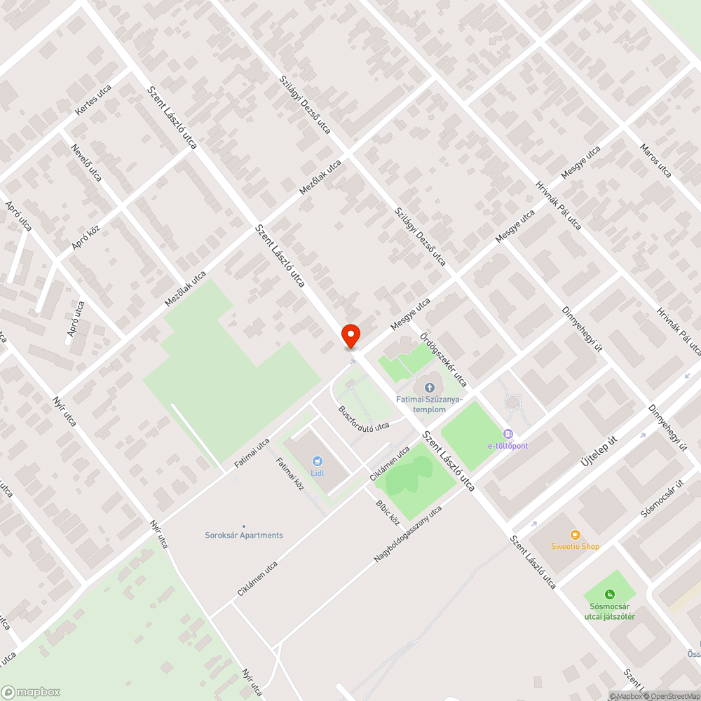 Romos utcanév-tábla tartó bejelentés helye