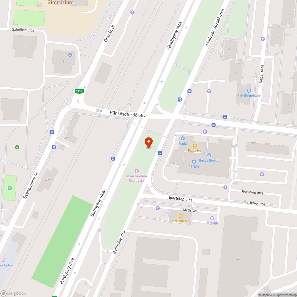 Halott fa bejelentés helye