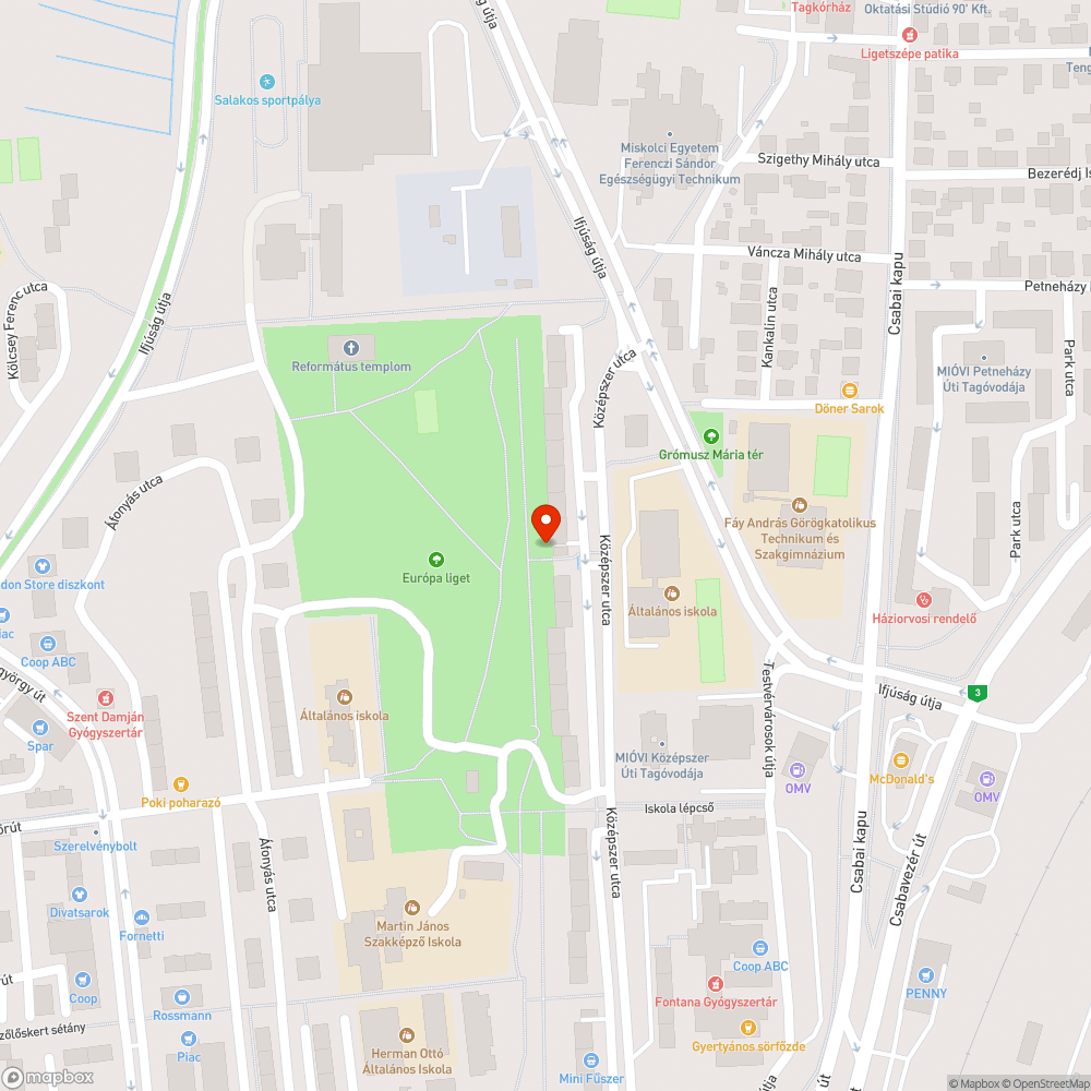 Szétszedett zsák bejelentés helye