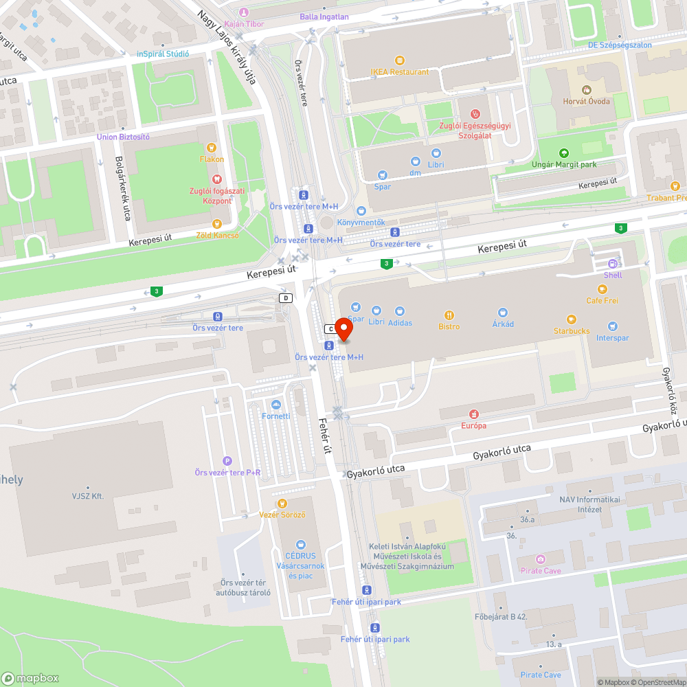 Kőtörmelék bejelentés helye