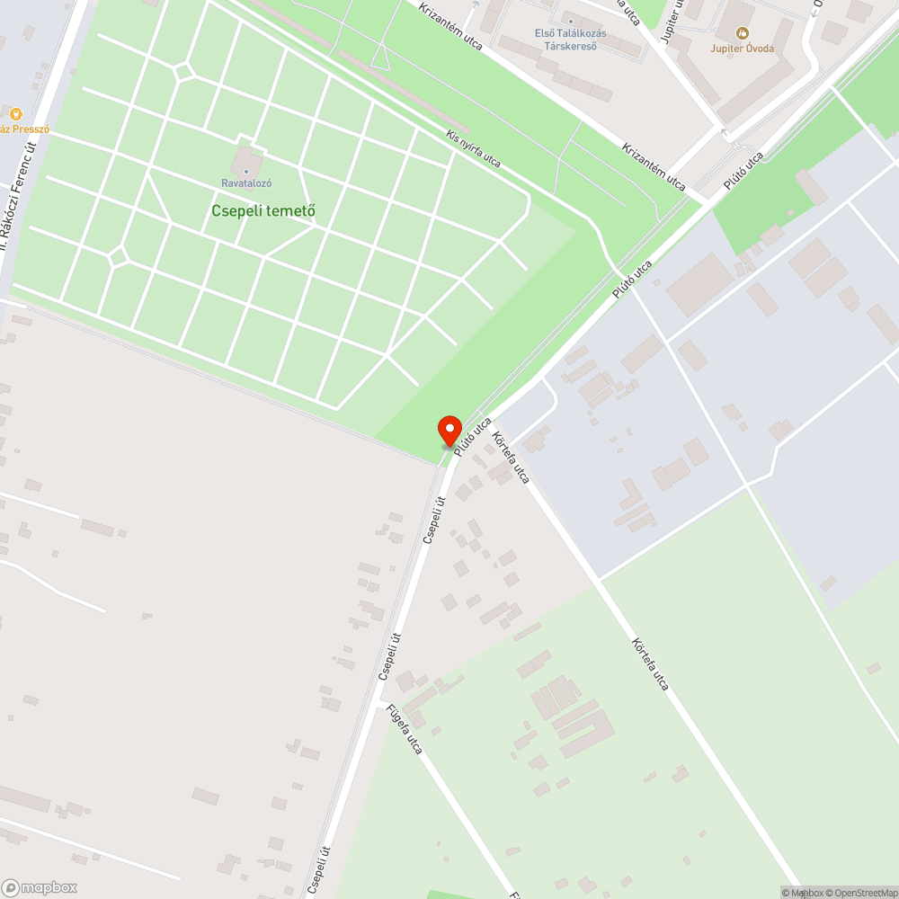 Széteső kerékpárút bejelentés helye