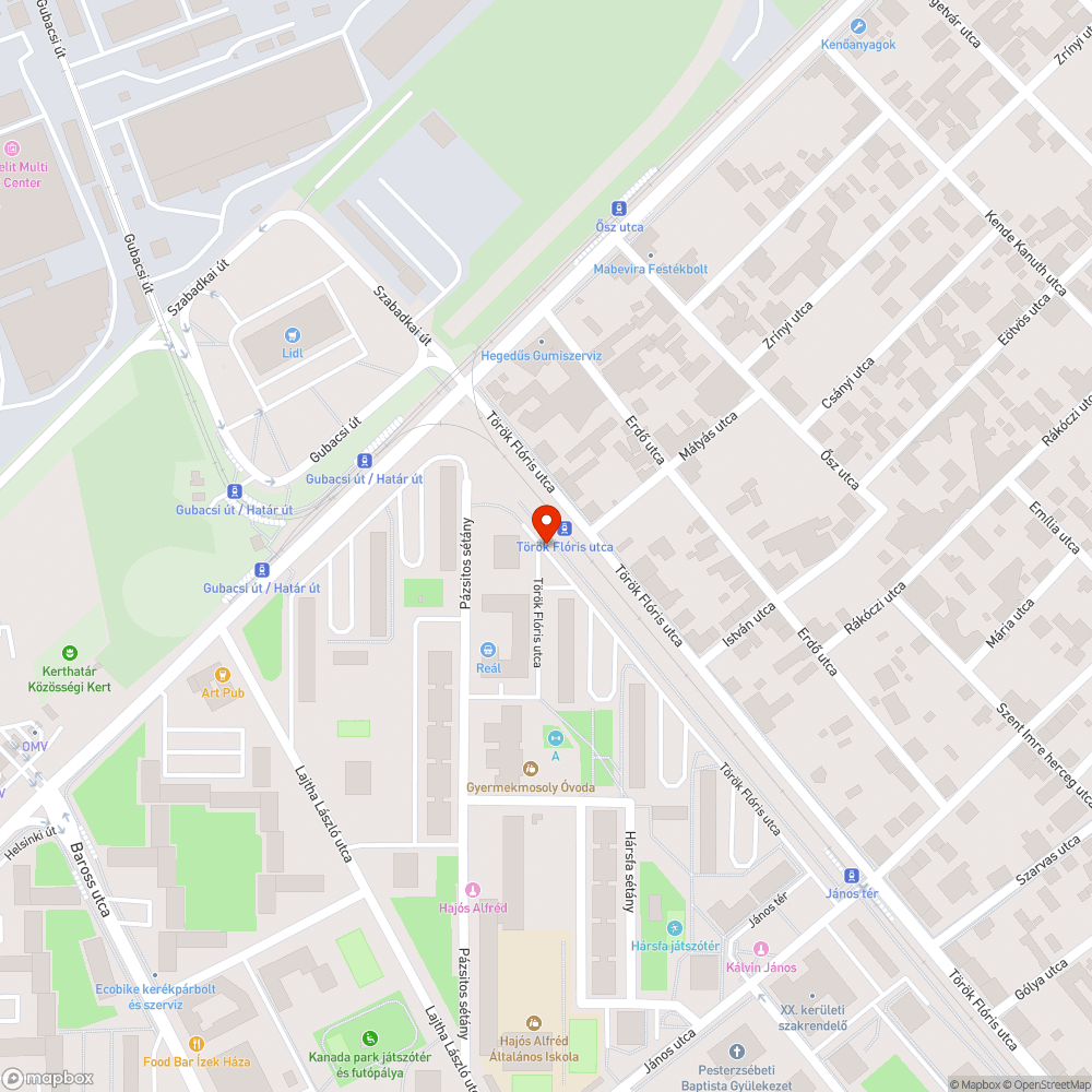 Hiányzó járdaszakasz bejelentés helye