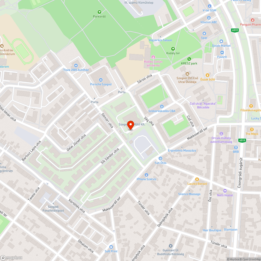 Illegális szemétlerakás bejelentés helye