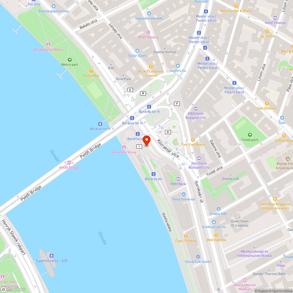 Boráros téri reklámtáblák bejelentés helye