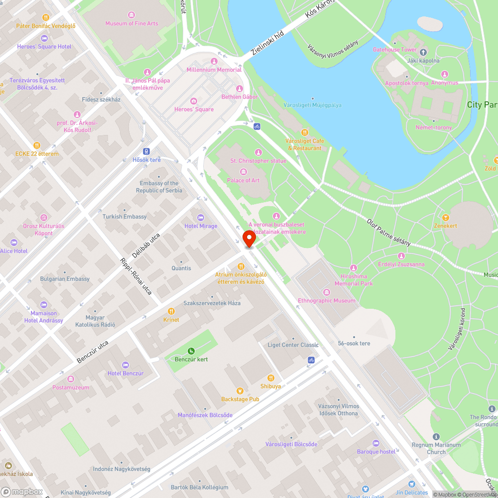 Javítást igénylő lámpa bejelentés helye