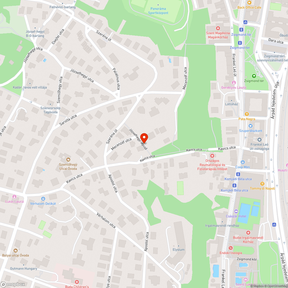 Sérült korlát bejelentés helye