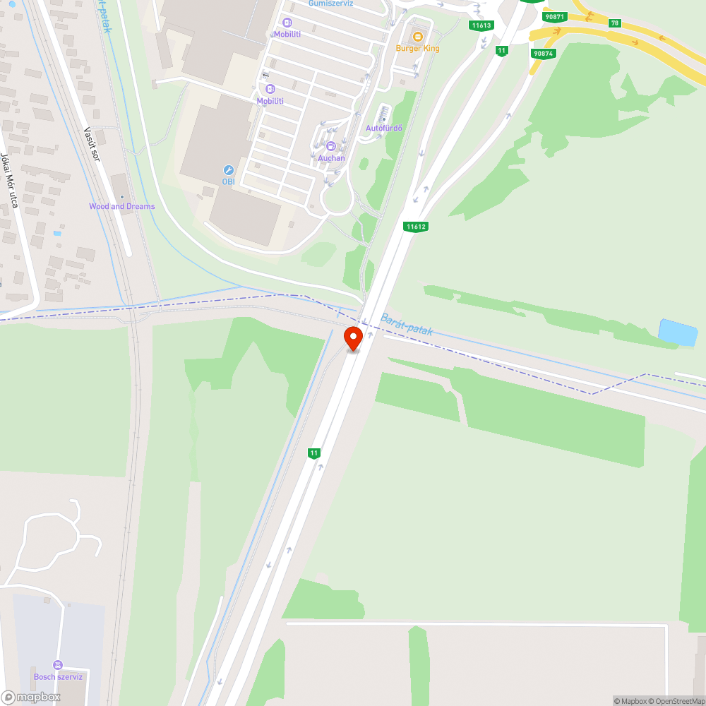 Nem világító 11-es úti lámpa a határon bejelentés helye