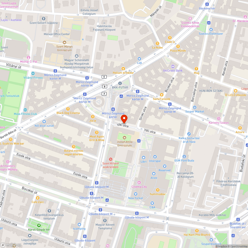 Graffitis bejelentés helye