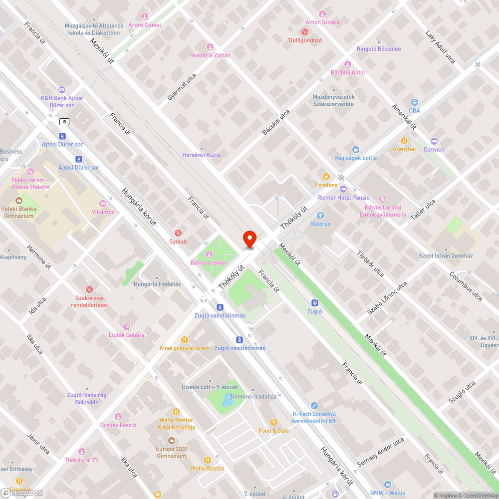 Zugló vasútállomás - mosdó információs tábla bejelentés helye