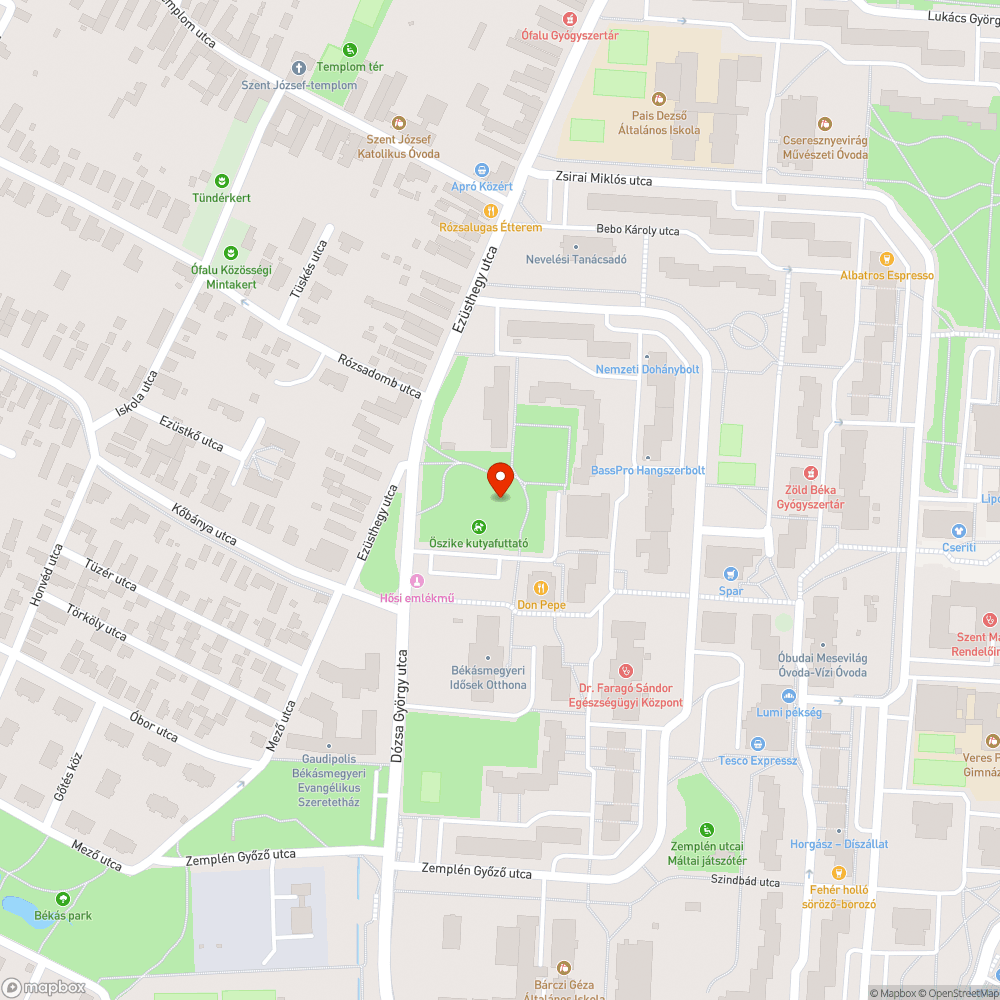 Szemetes bejelentés helye