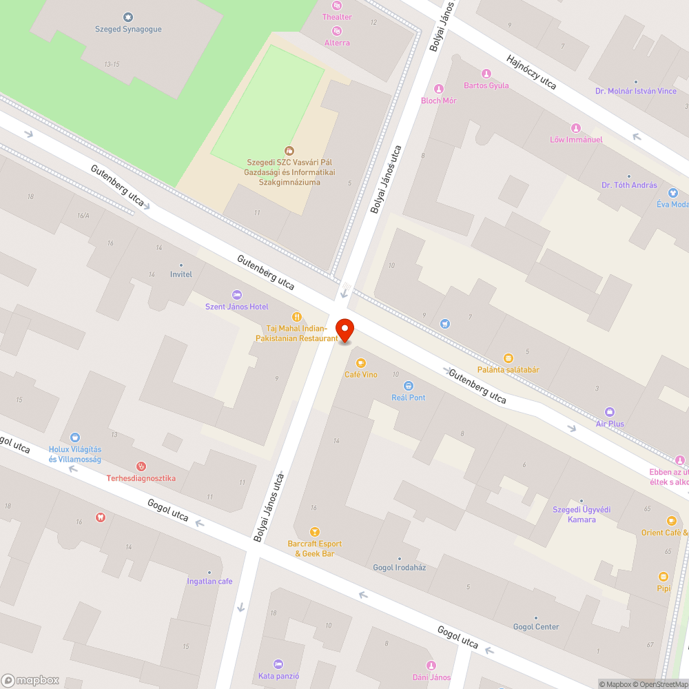 Alacsony tábla bejelentés helye