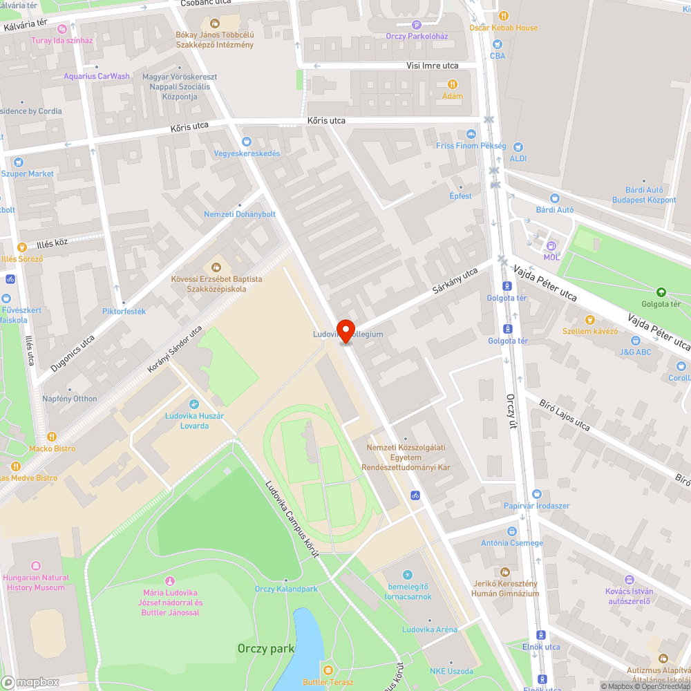 Betontörmelék az utcán bejelentés helye