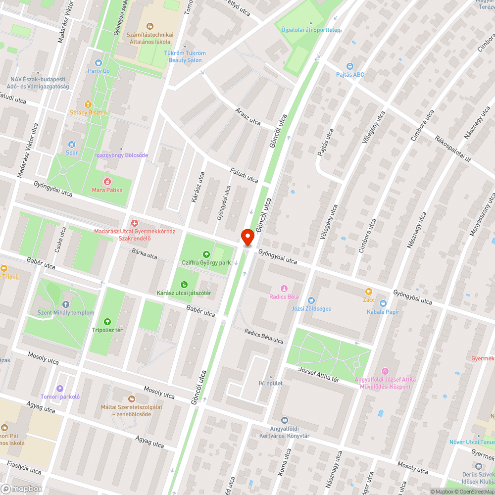 Kidőlt jelzőlámpa bejelentés helye