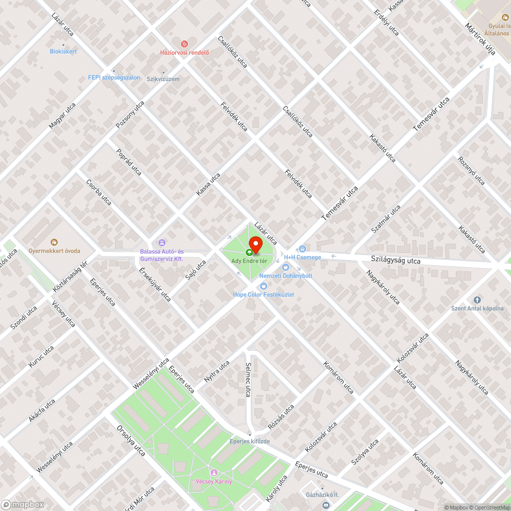 Szemetes utasváró bejelentés helye