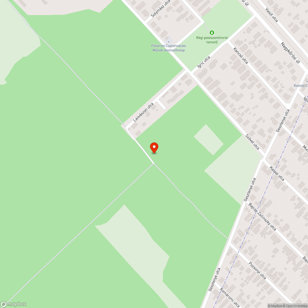 Szemét a sorompónál bejelentés helye