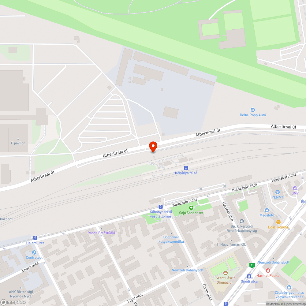 Kidőlt kuka bejelentés helye