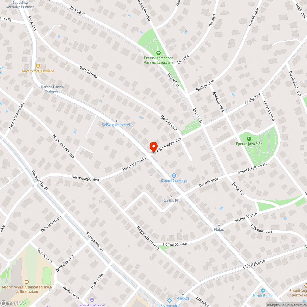 Láthatóságot akadályozó ideiglenes terelőtábla bejelentés helye