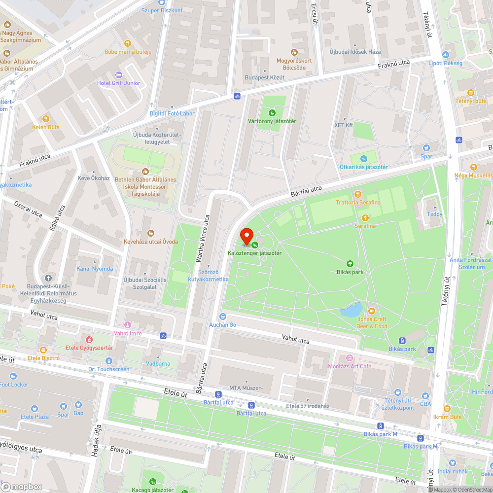 Bikás parki játszótér bejelentés helye