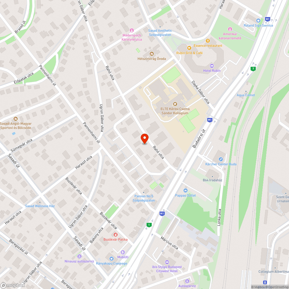 Vastag olajfolt Rahó utca bejelentés helye