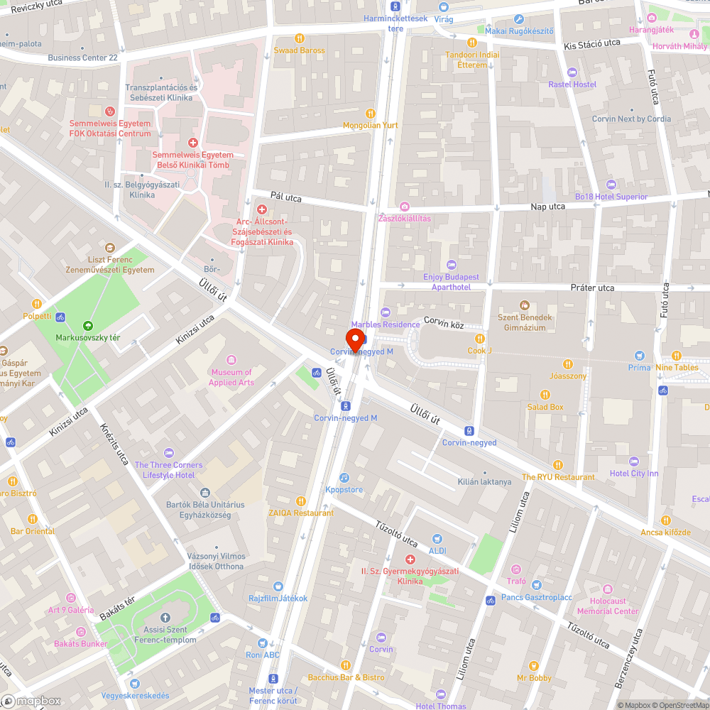 matrica eltávolítás Corvin negyed /M3/ bejelentés helye