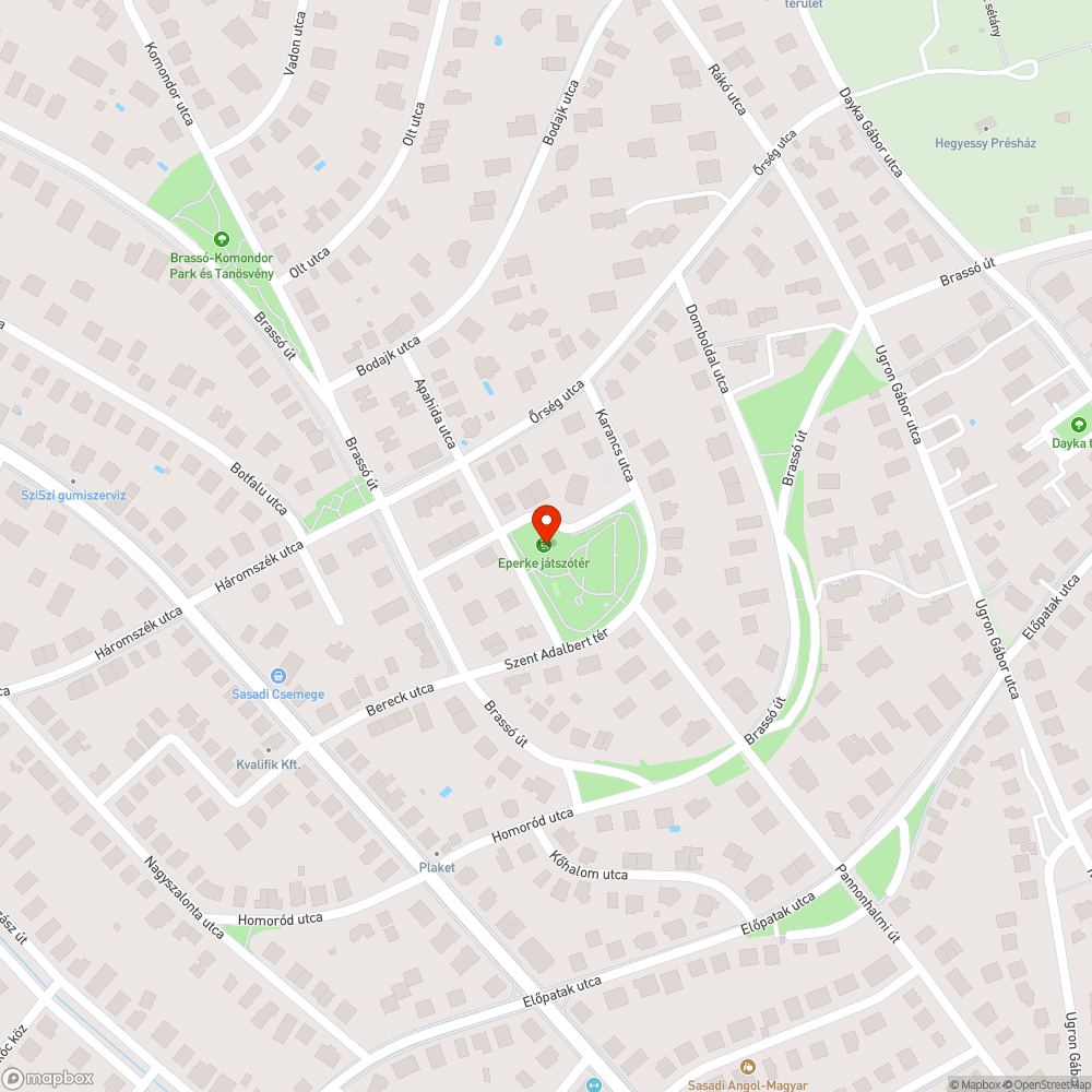 Eperke játszótér napvitorlák hiánya bejelentés helye