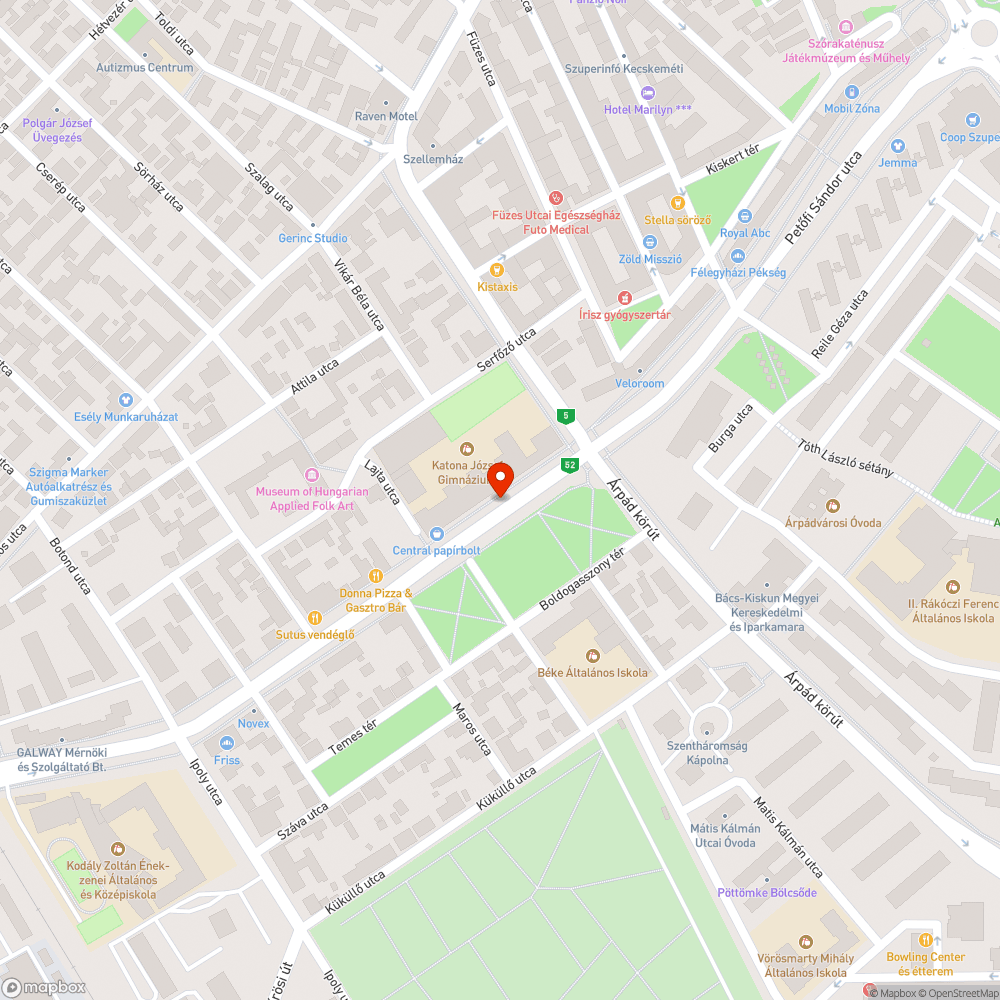 Megsüllyedt és eldugult víznyelő bejelentés helye