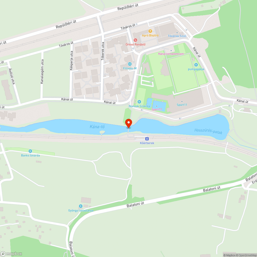 Szemét a Kána-tóban bejelentés helye