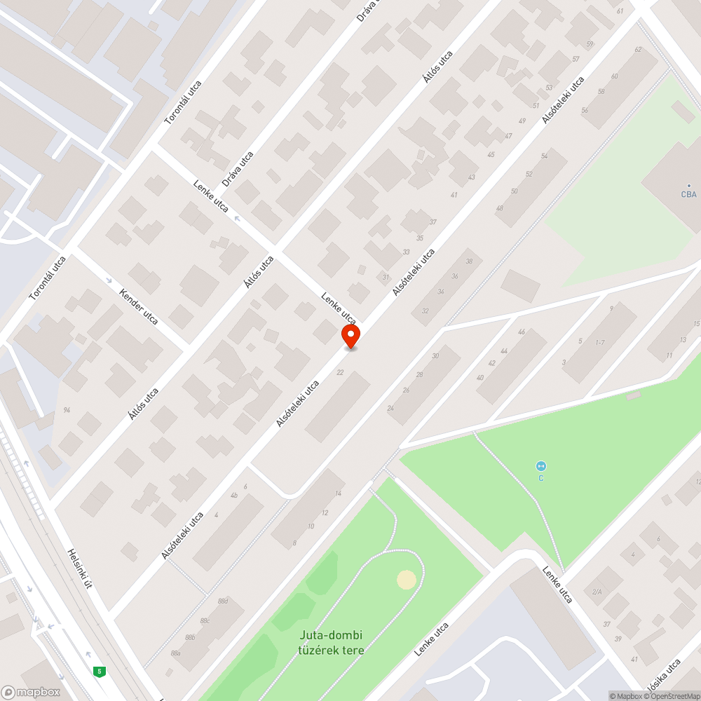 Darázsfészek bejelentés helye