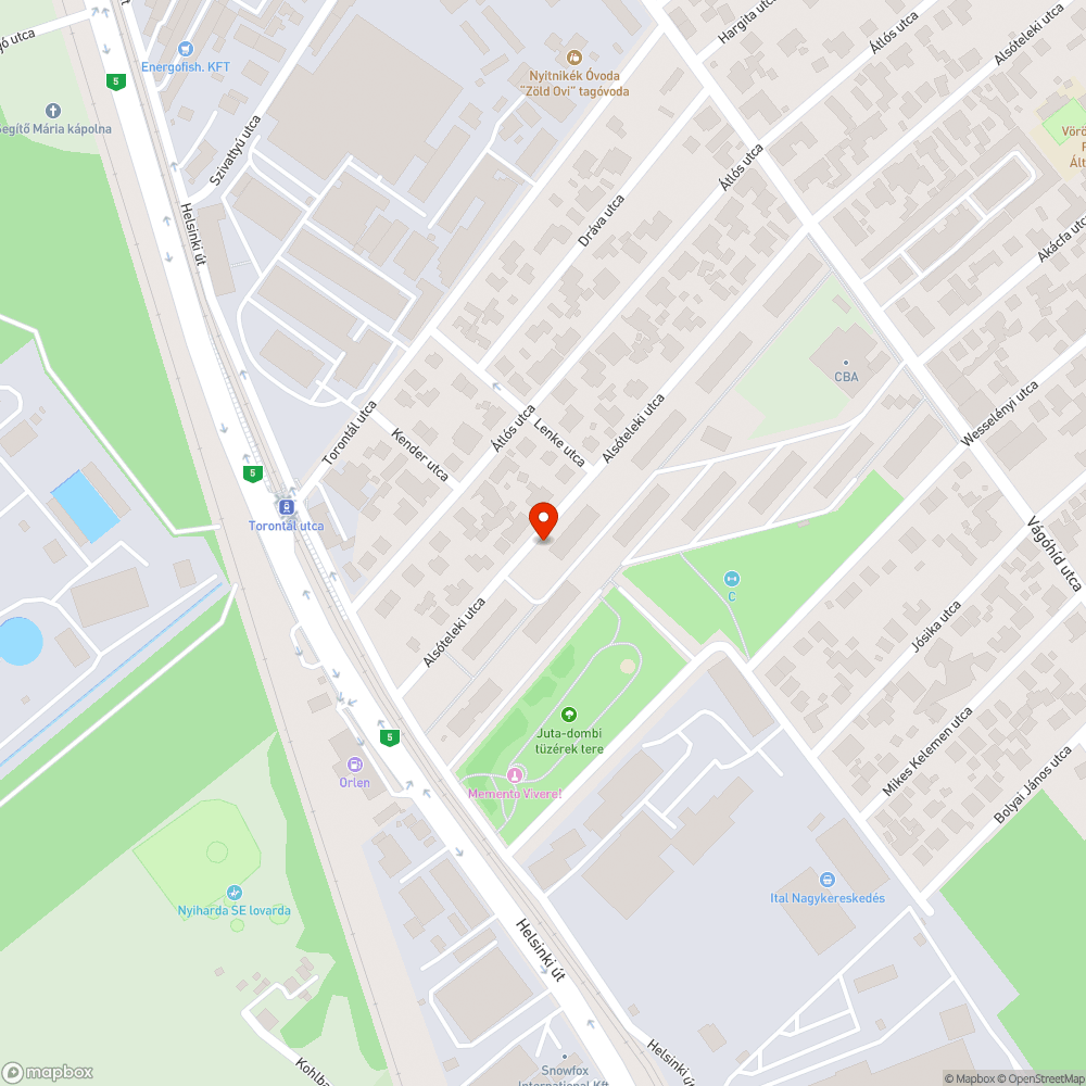 Darázsfészek bejelentés helye