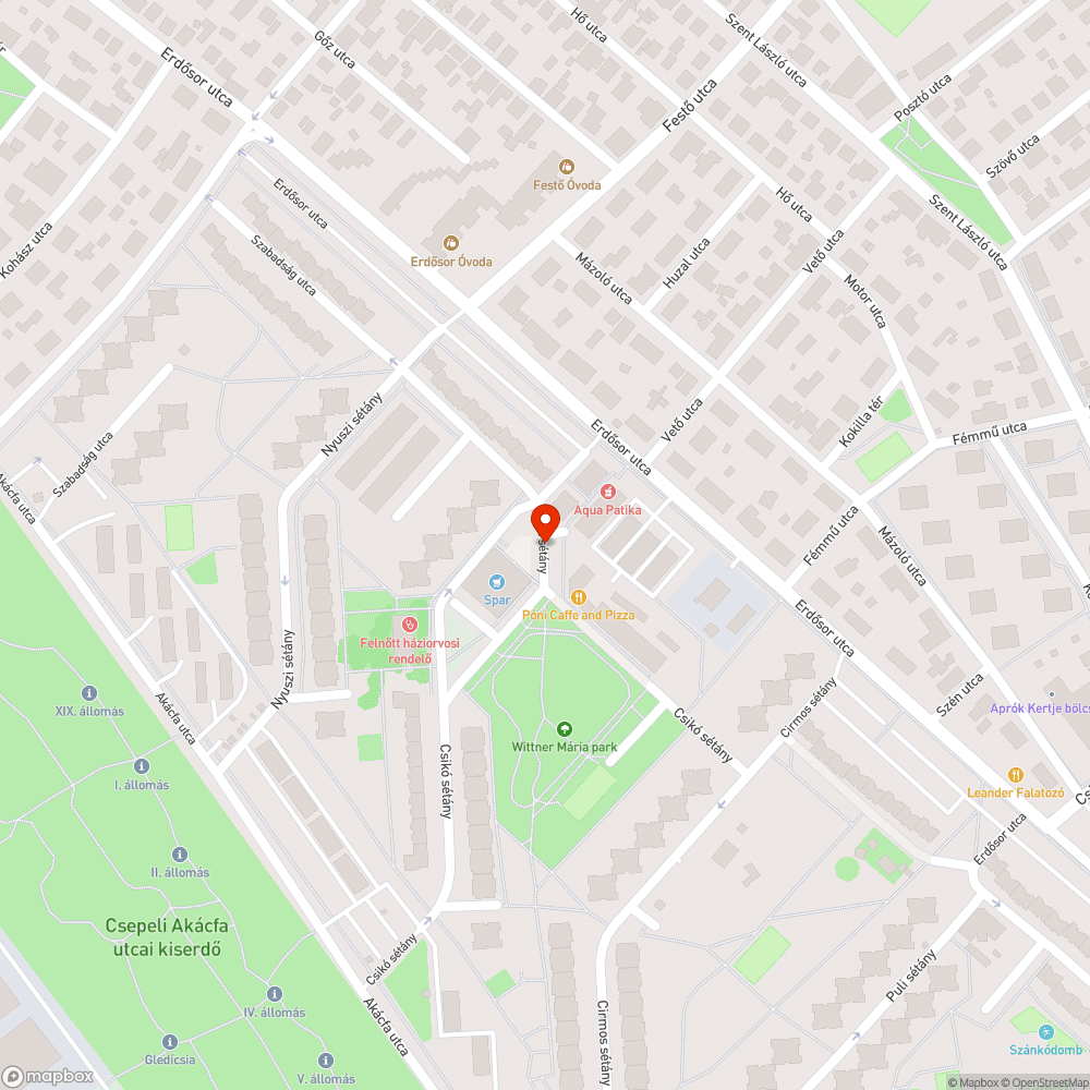 Helyreállításra várva bejelentés helye