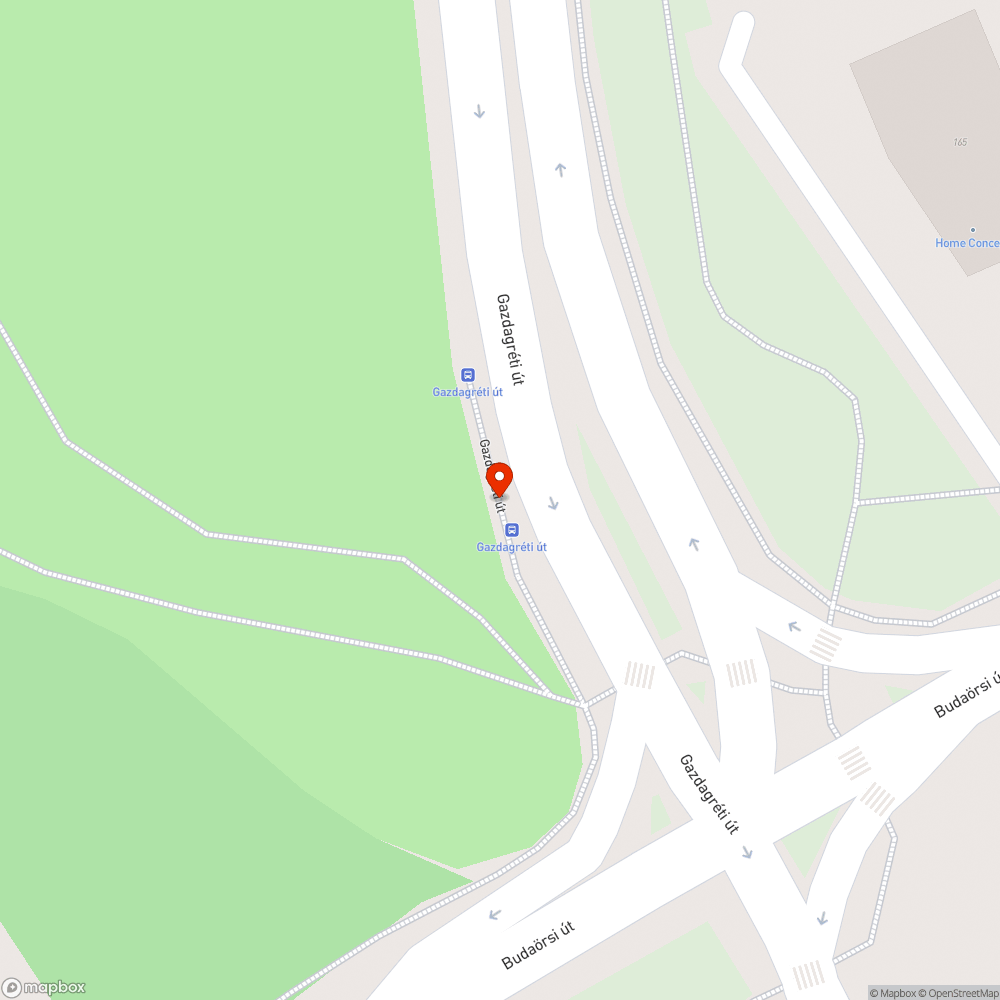 Graffiti a buszmegállóban Budaörsi - Gazdagréti bejelentés helye