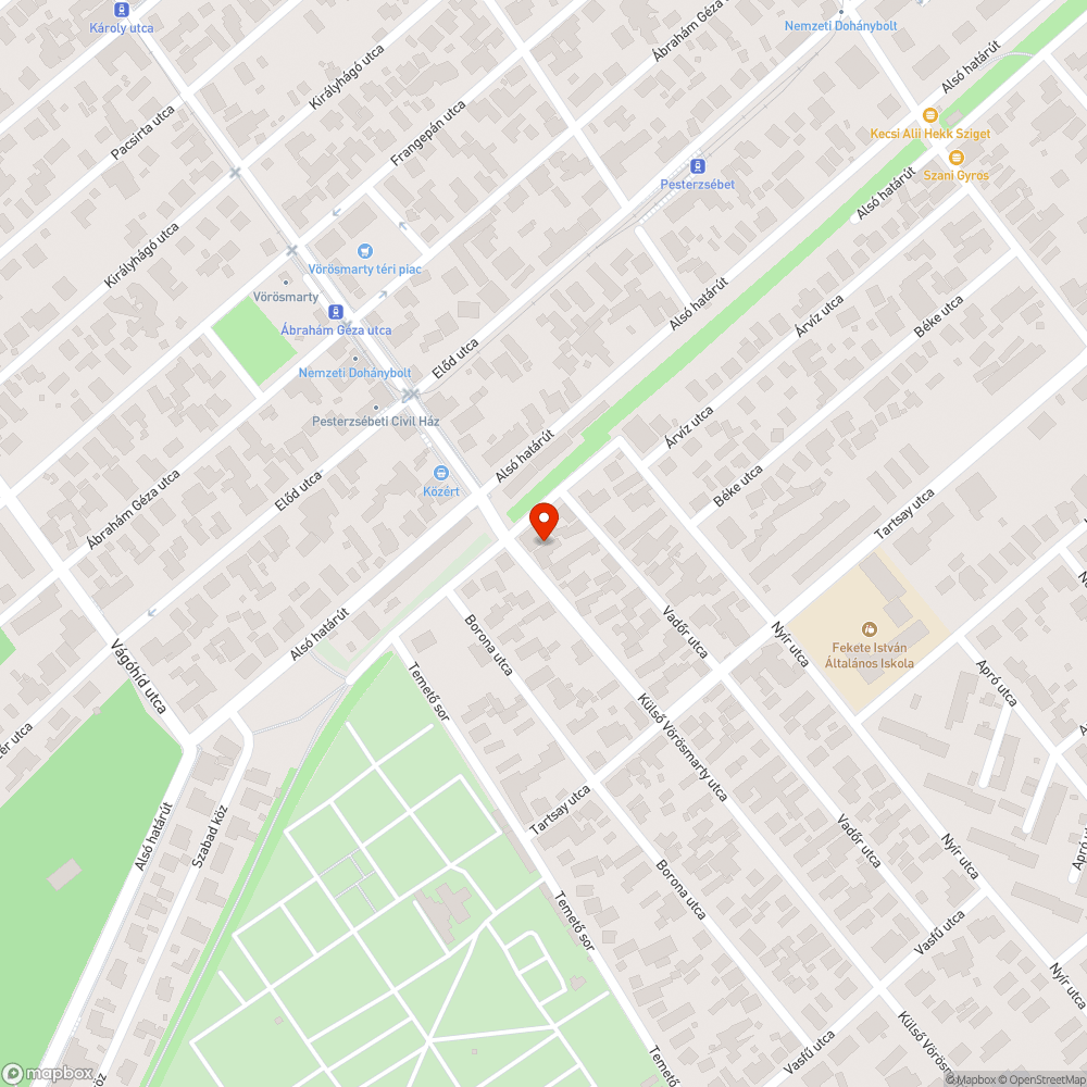 Nem belátható kereszteződés bejelentés helye