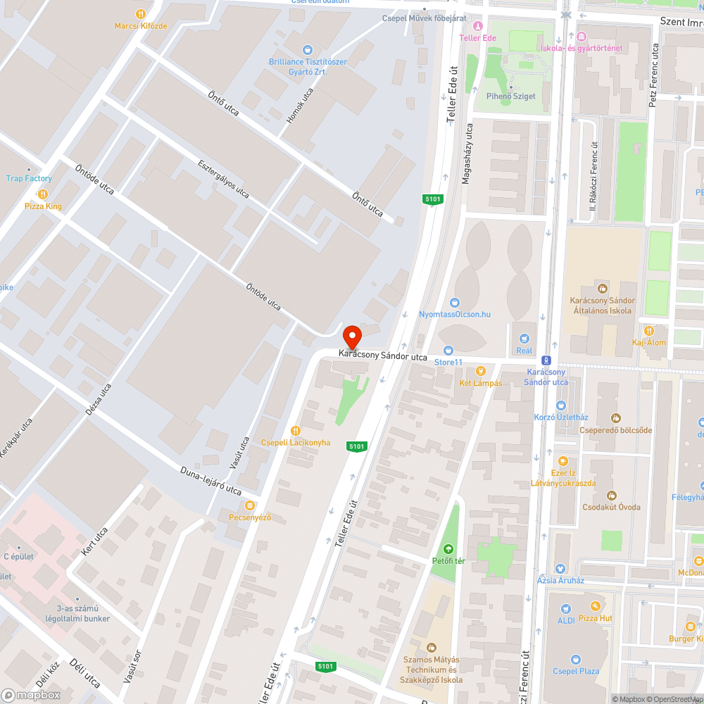 Szemetes járda bejelentés helye