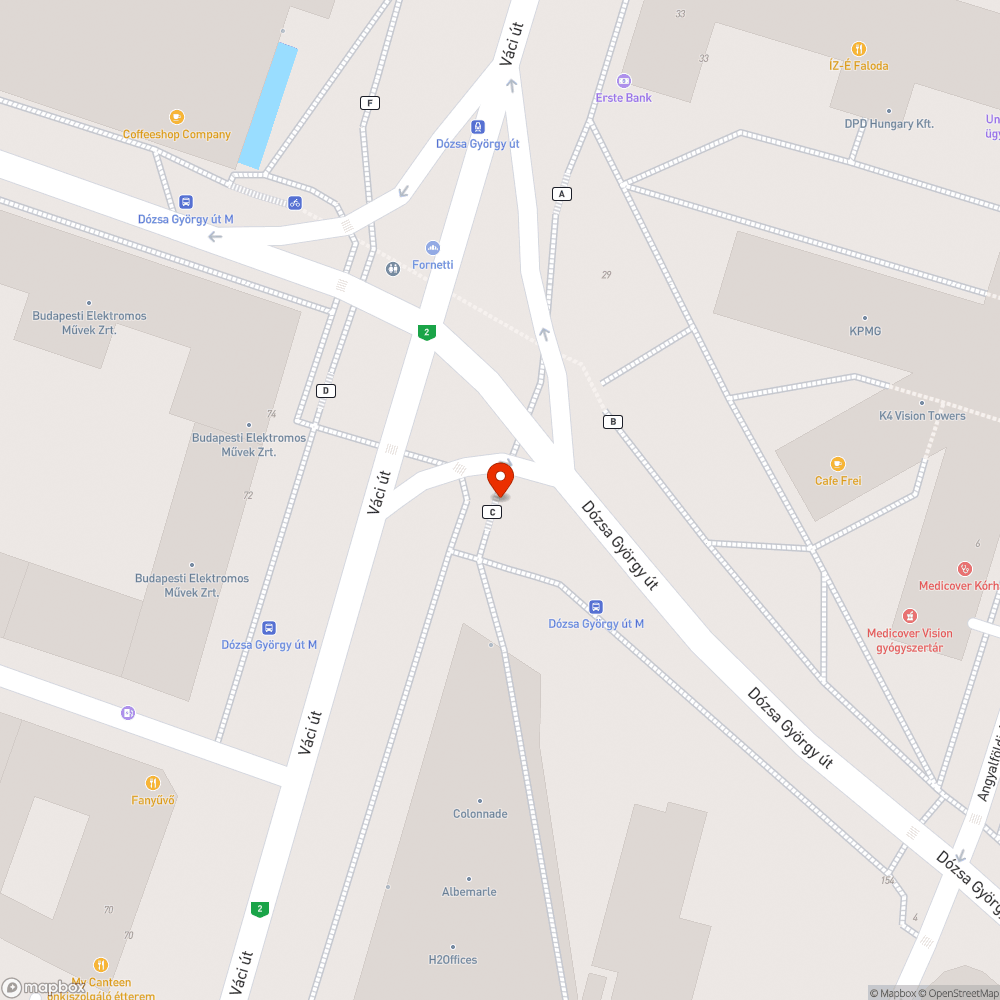 Szemét Dózsa György úti aluljáró "C" kijárat bejelentés helye