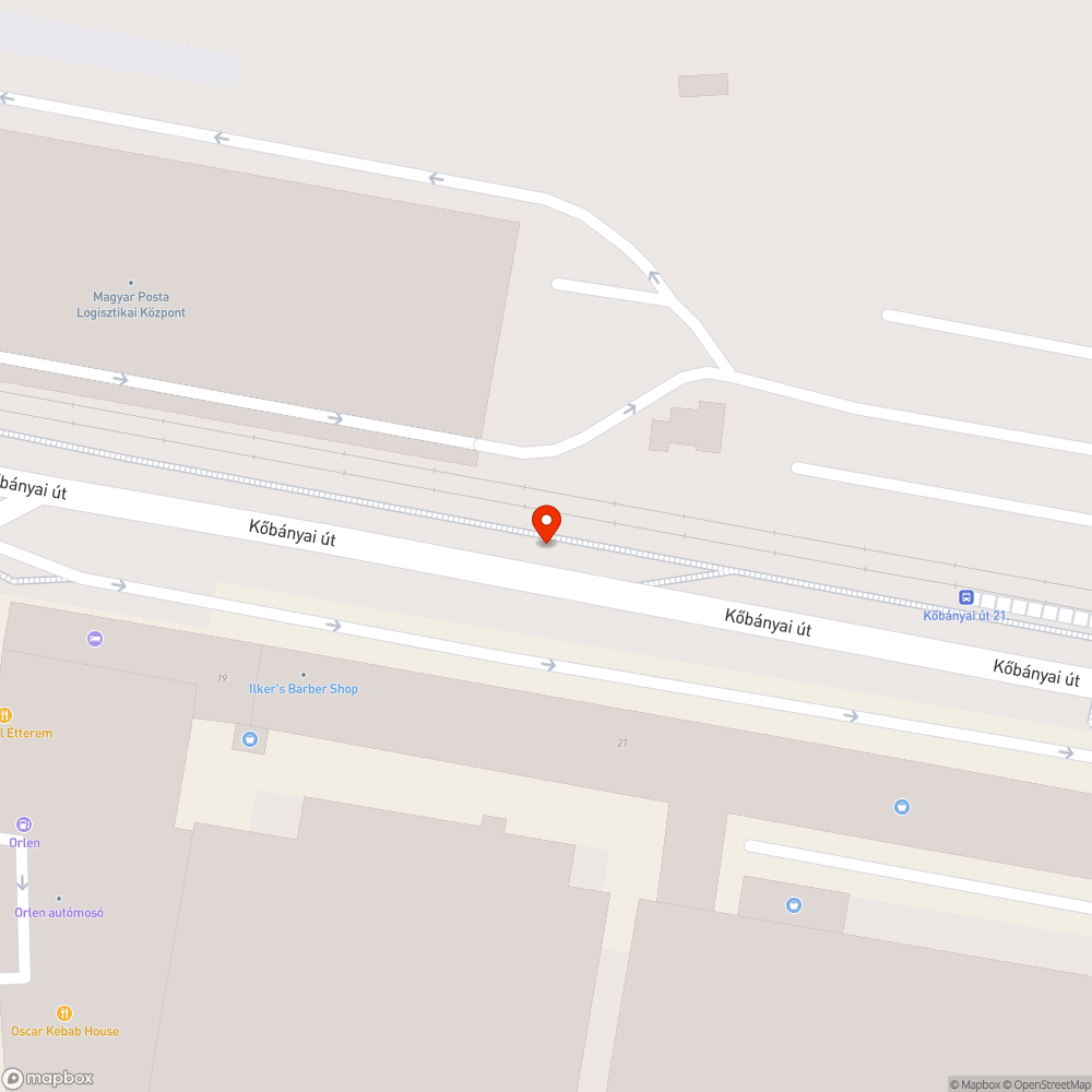 Lekopott kerékpársáv az Orczy térnél bejelentés helye