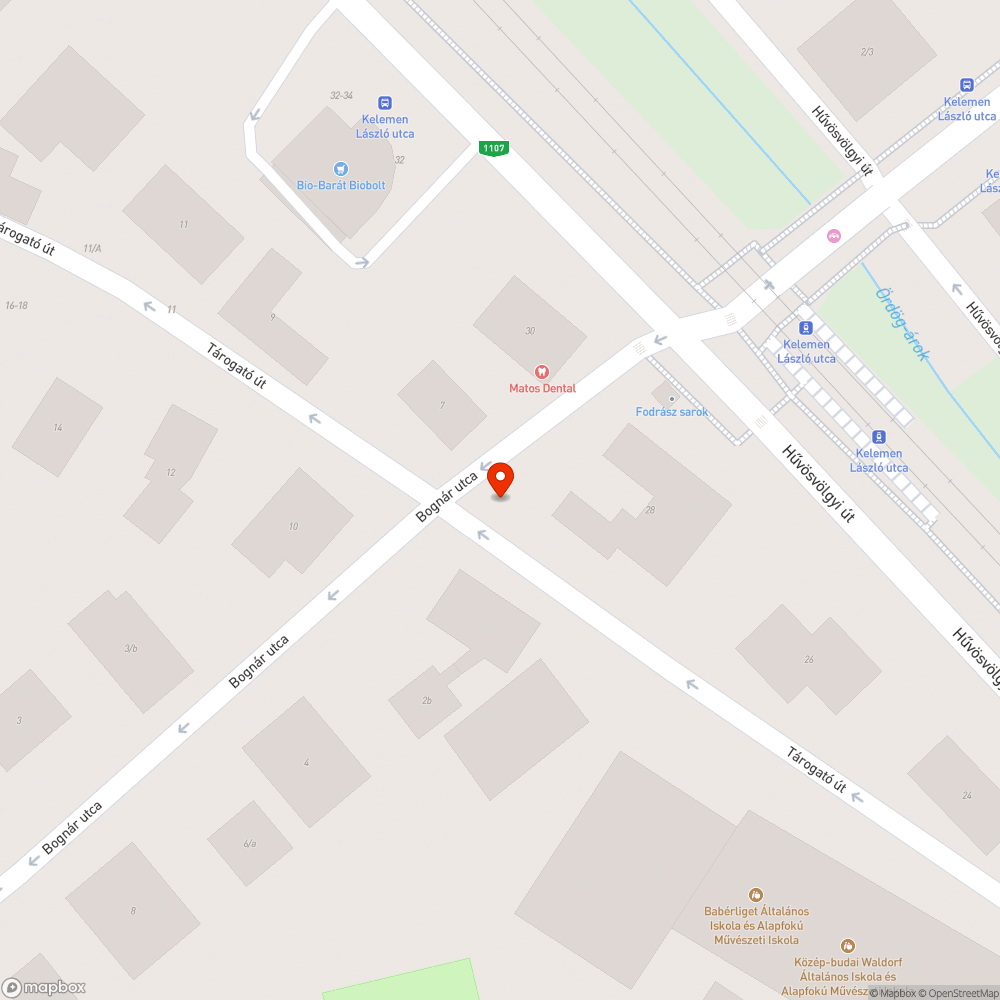 Szemét a Tárogató és Bognár sarkán bejelentés helye