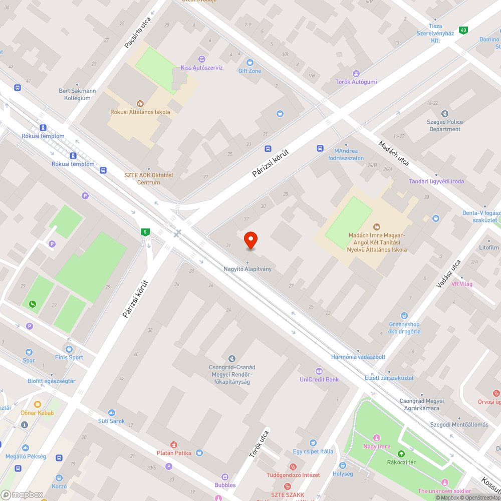 Eldugult víznyelő - Kossuth  L. Sgt. 29. bejelentés helye