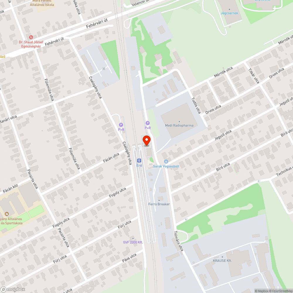 Érd állomás, le van tojva bejelentés helye