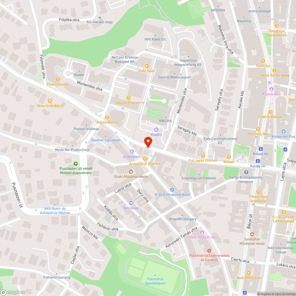 Halott fa bejelentés helye