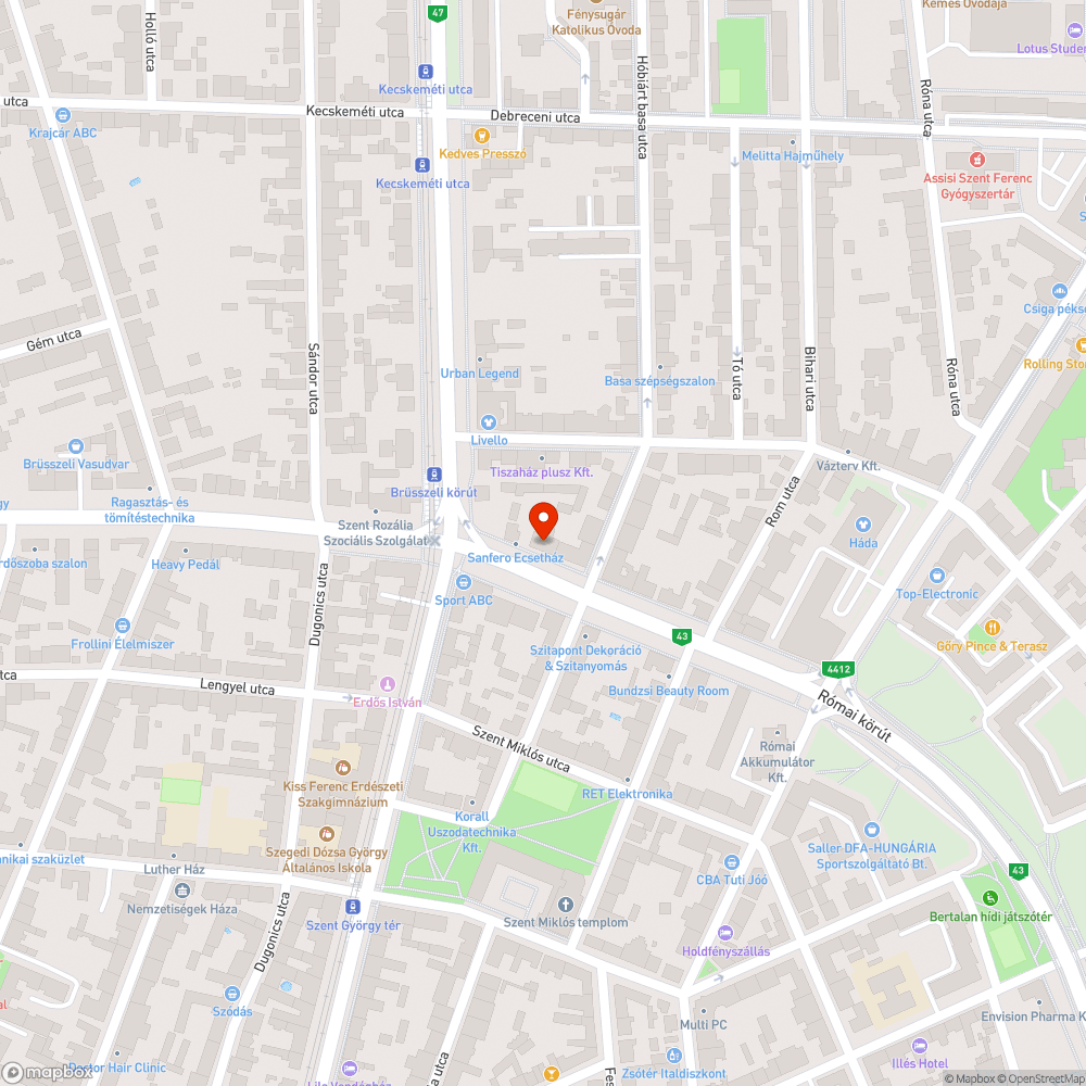 Kidöntött poller - Római krt. 37. bejelentés helye