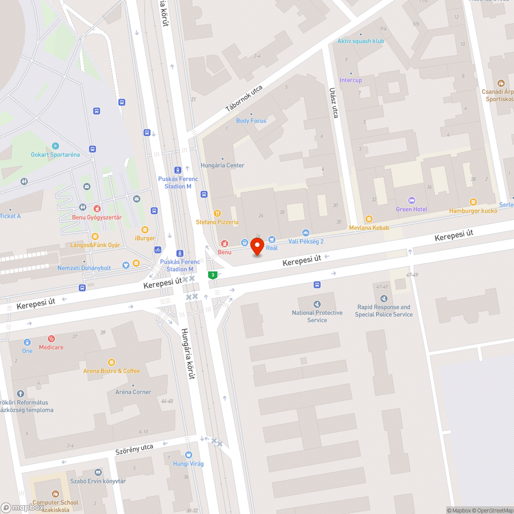 Nyomvályús, veszélyes útszakasz bejelentés helye