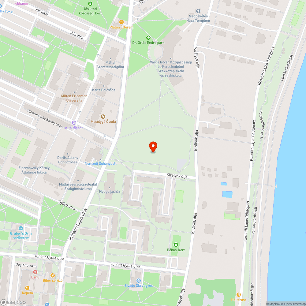 Leszakadt faág bejelentés helye