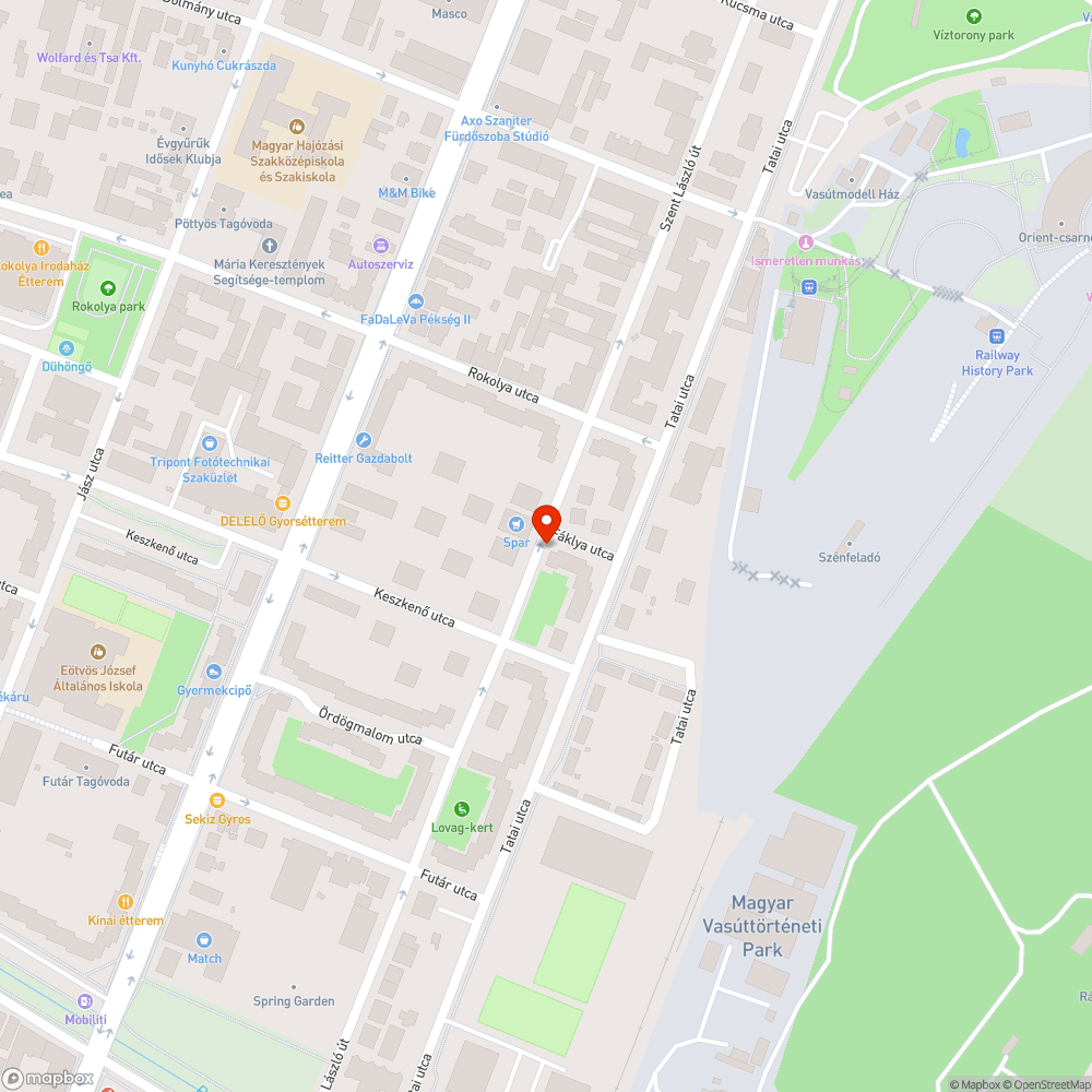 Kiszáradt fa bejelentés helye