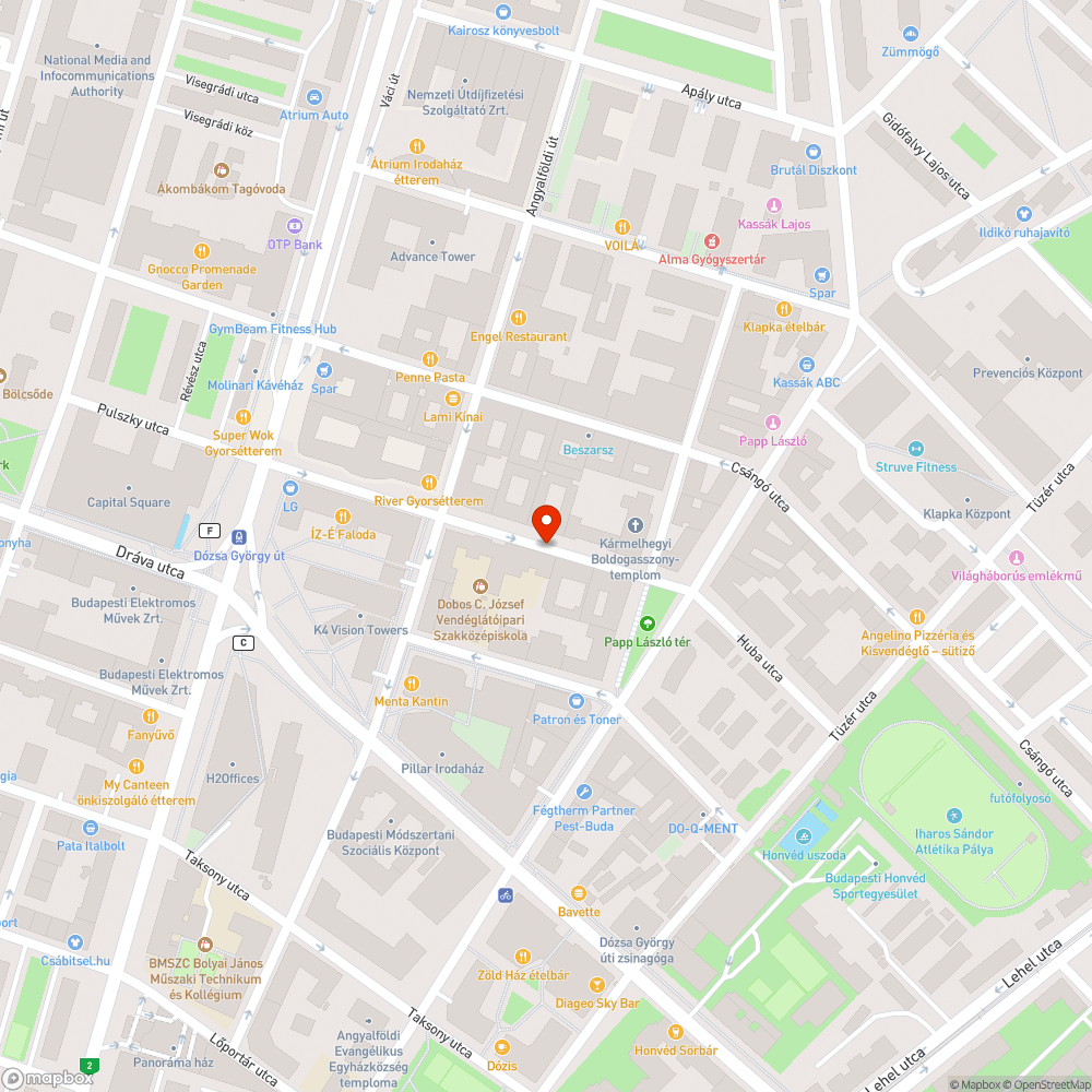 Huba utca 10. lógó kábel bejelentés helye