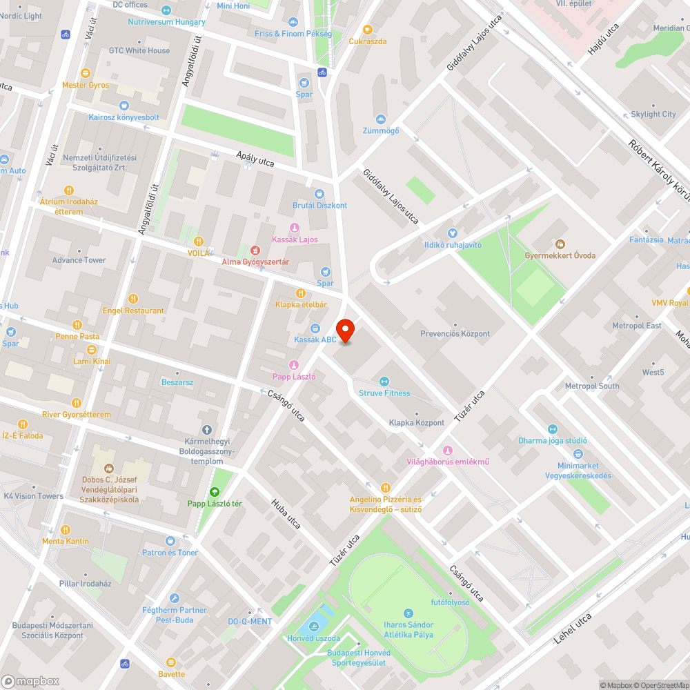 Szemét Kassák Lajos u. - Pattantyús u. bejelentés helye