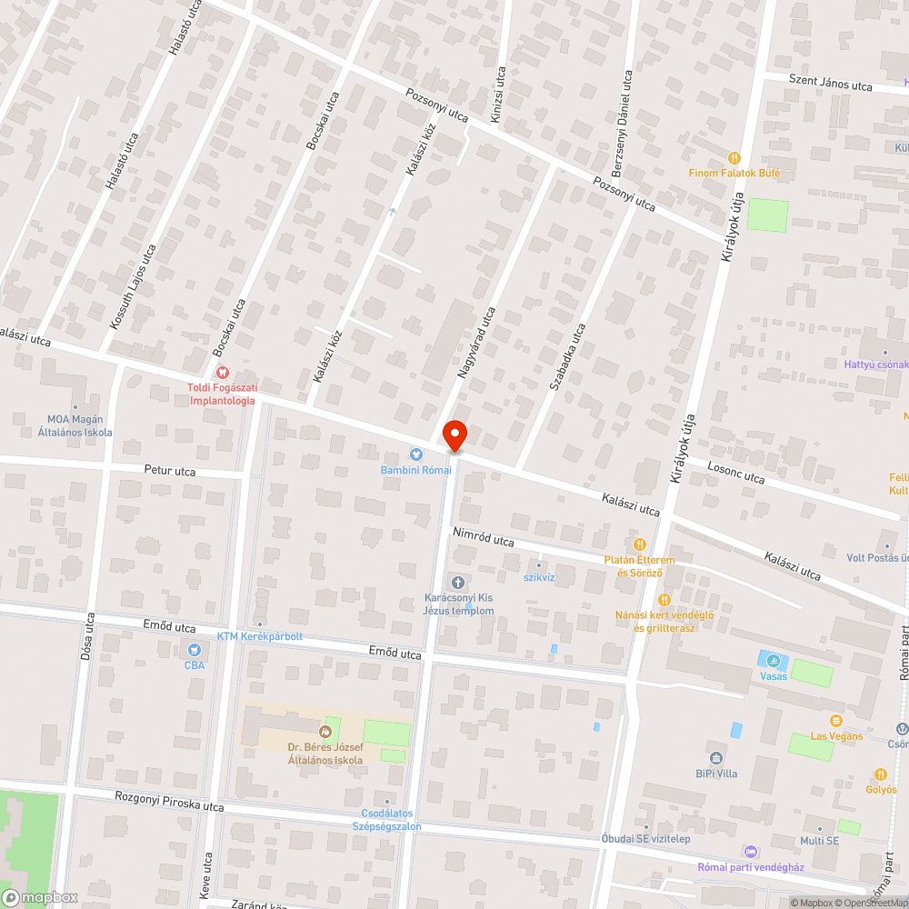 Megsüllyedt aszfalt bejelentés helye