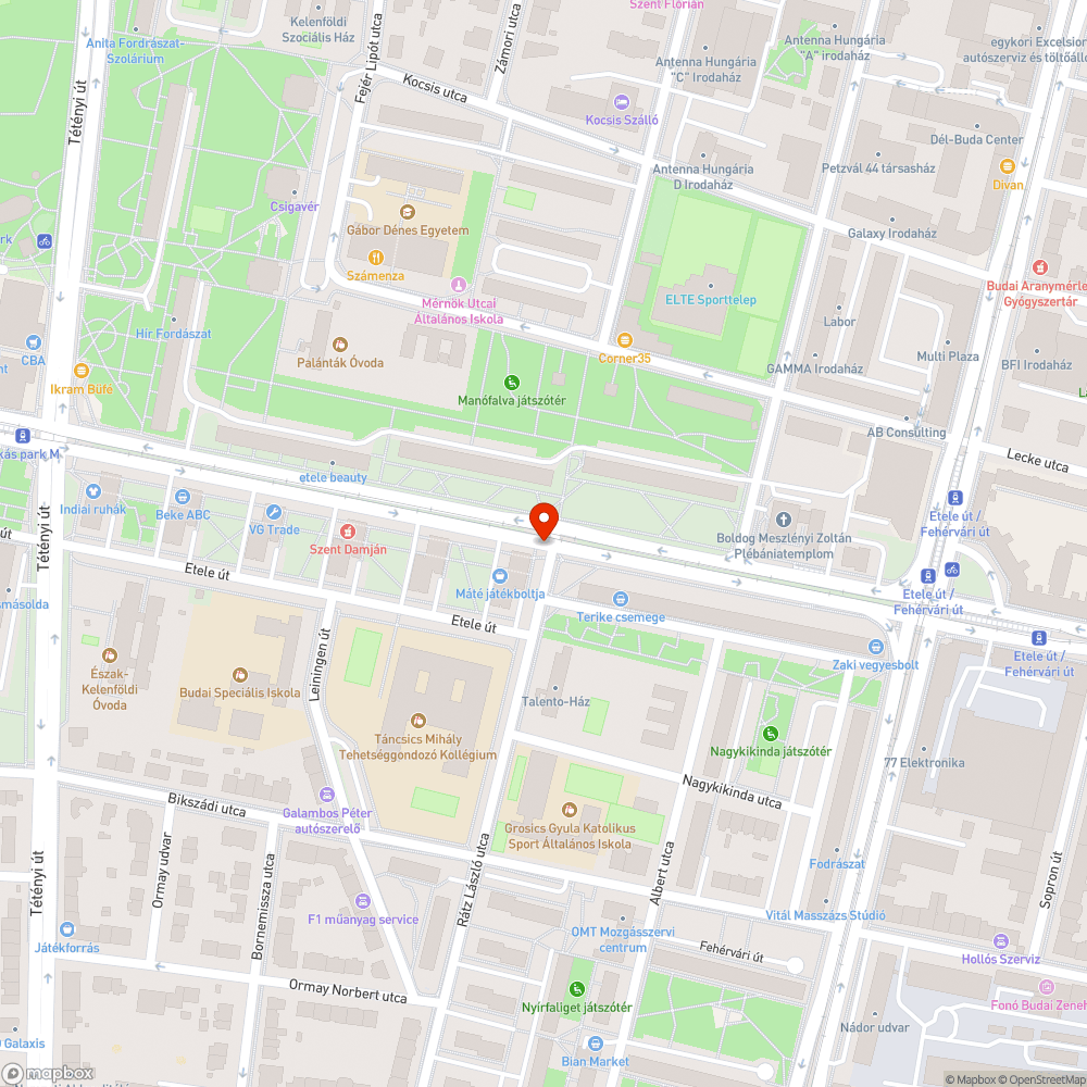 Jelzőlámpát és zebrát takaró sövény bejelentés helye