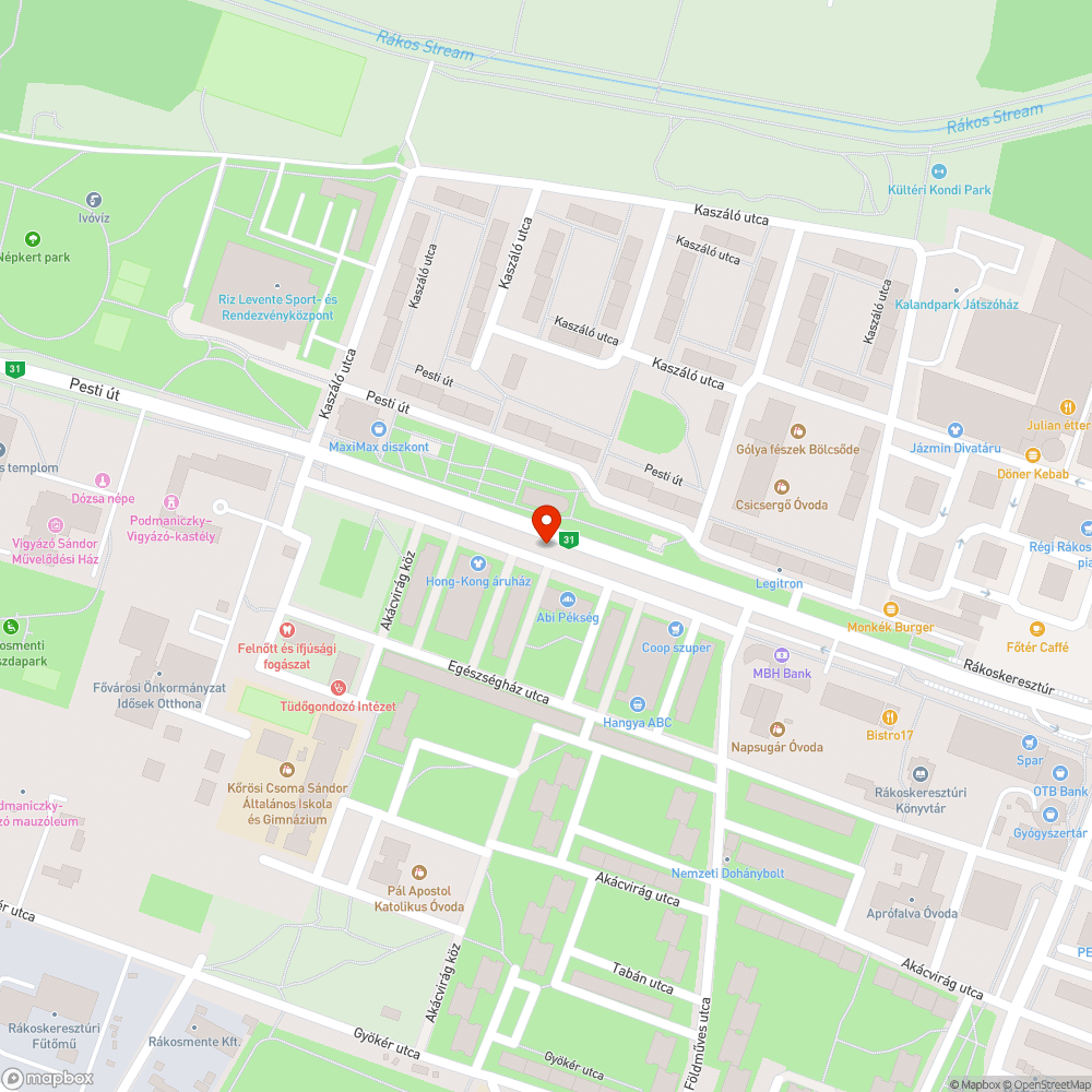 Poller bejelentés helye