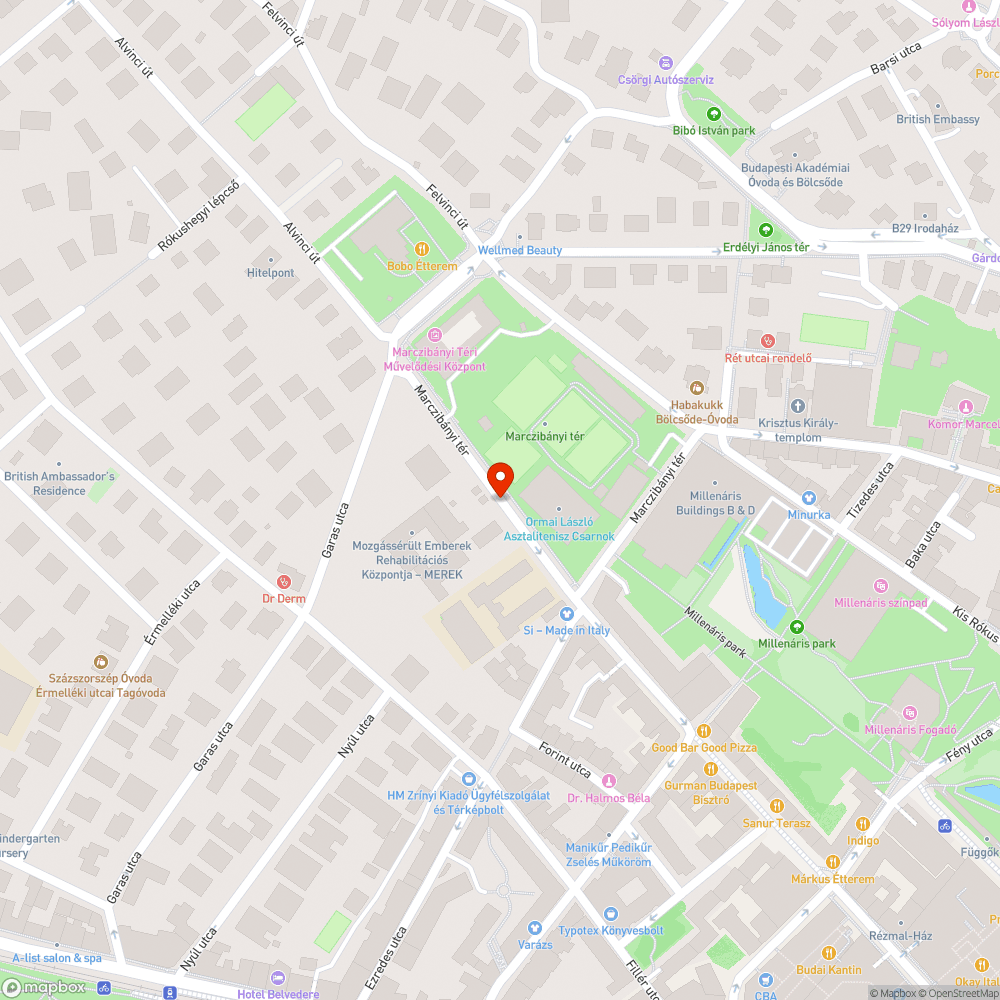 sötét marczibányi tér bejelentés helye