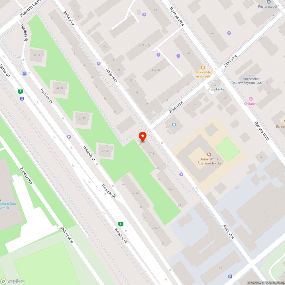 Parkolás bejelentés helye